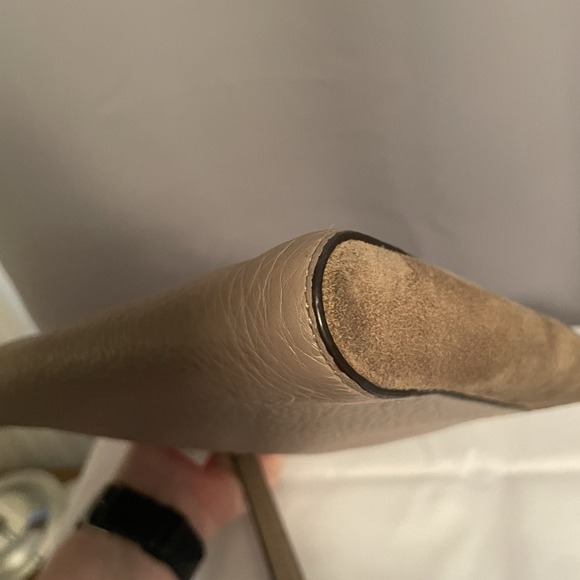 Coach Leather Suede Large Clutch Wristlet Bag Pebbled Leather F53419 Tan Beige - Picture 8 of 16